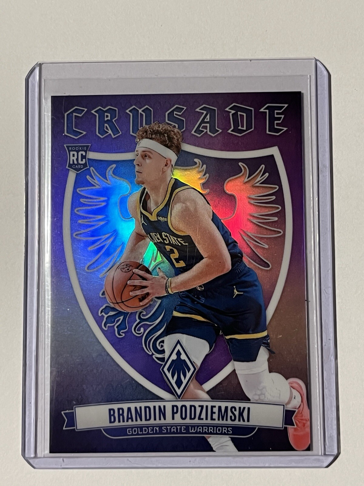 Brandin Podziemski 2023-24 Panini Phoenix 36/75 Silver Purple Crusade RC #5 🔥