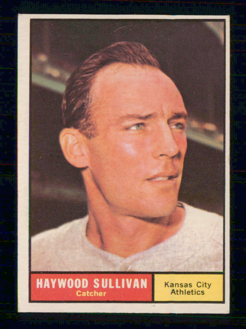 1961 TOPPS BASEBALL # 212 HAYWOOD SULLIVAN INV J8079 | eBay