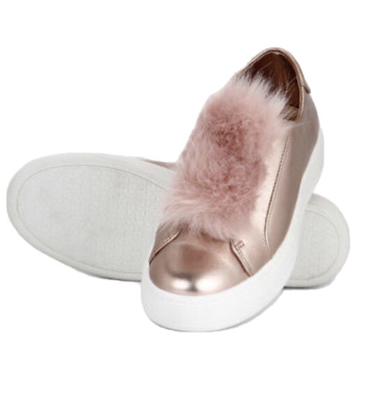 Steve Madden Women's Breeze Fashion Sneaker in Rose Gold Size