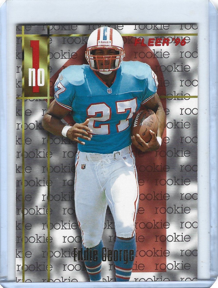 1996 Fleer Eddie George Rookie Card #155