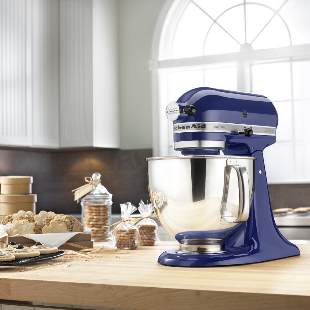 KitchenAid® Artisan® Series 5-Quart Tilt-Head Steel Blue Stand Mixer -  Crate and Barrel