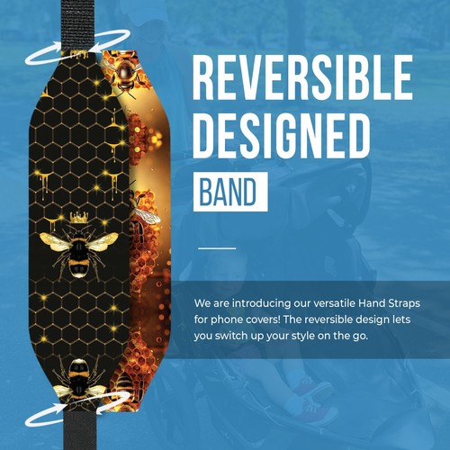 Switchbands Phone Grip for Phone Case | Reversible & Custom - BEES PATTERN - 第 51/81 張圖片