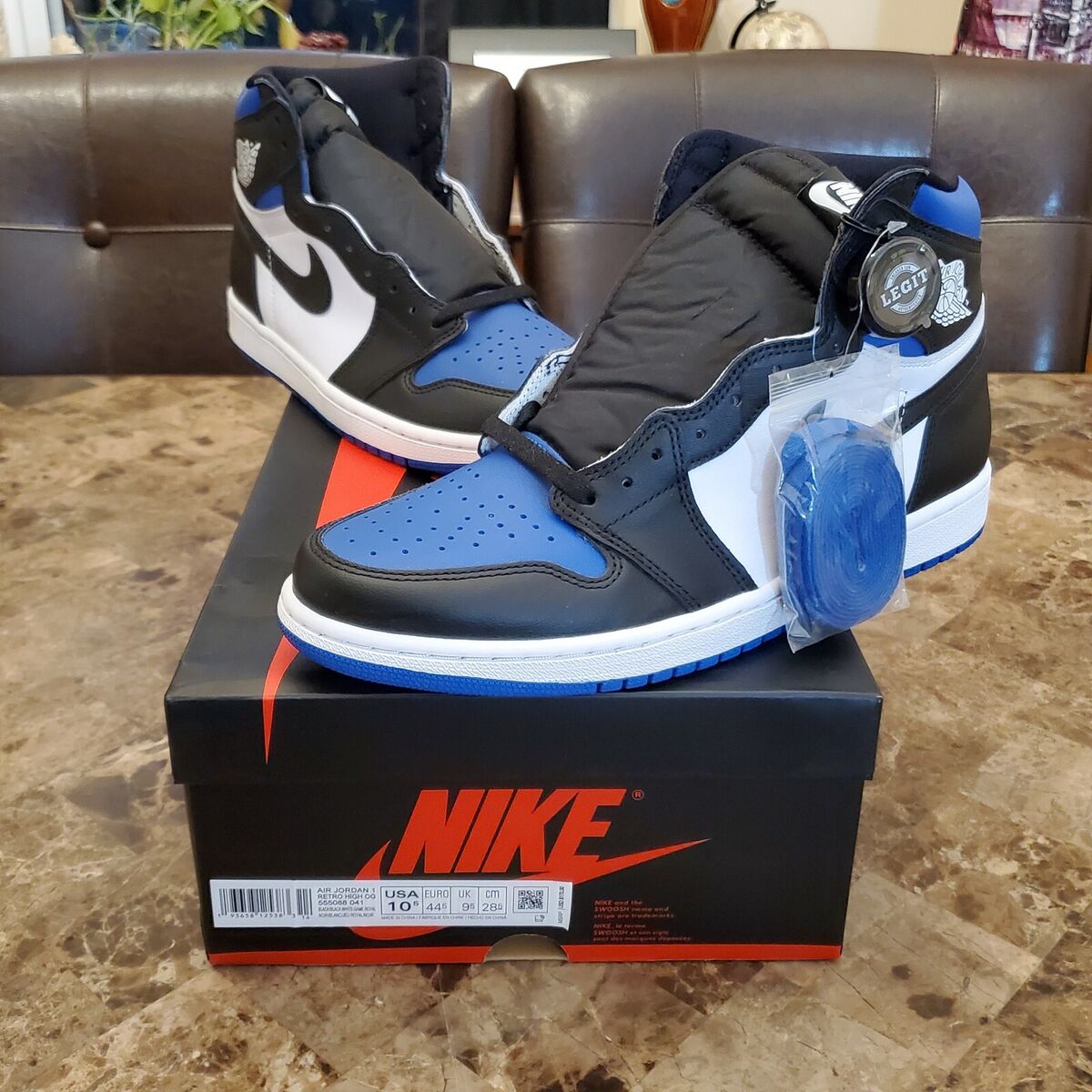 NIKE AIR JORDAN 1 HIGH OG ROYAL TOE 28.5