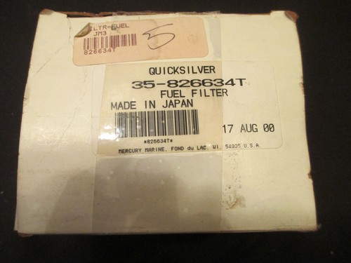 QUICKSILVER 35-826634TMercury Marine Fuel Filter NIB - Picture 1 of 3