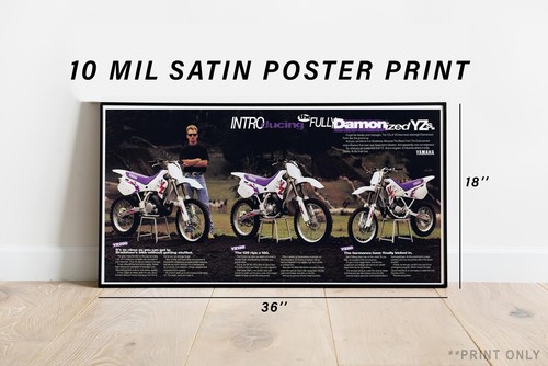 1993 Yamaha YZ 50th Anniversary Damon Bradshaw Banner Poster Flyer Art Decal 250 - Bild 2 von 3