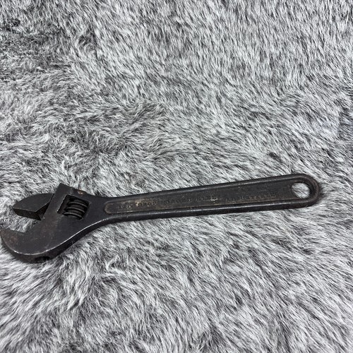 1930s Kilborn & Bishop K&B Co 12" Adjustable Wrench New Haven CT USA Smooth Chan - Picture 5 of 9