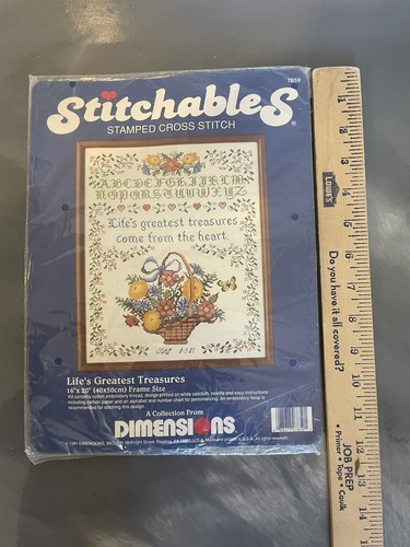 NEW Dimensions Cross Stitch Kit 1982 “Life's Greatest Treasures” 16" X 20" 7859 - Picture 5 of 9