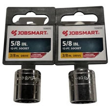 JobSmart 3/8" Drive 5/8" Socket 12 Point 2 Pack