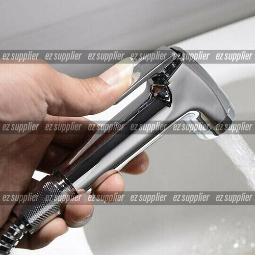 4Pcs Bidet Douche Toilet Spray Shattaf Shower Head Hose Sprayer Kit Silver HOT - Picture 3 of 12