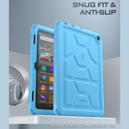 For Amazon Fire HD 8 HD 8 Plus 2022 Tablet Case Shockproof Silicone Cover Blue - Picture 4 of 7
