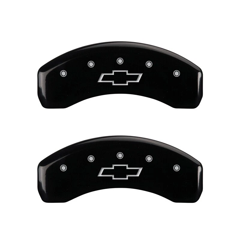 Chevy Silverado 3500 HD 2011-2019 delantero trasero negro MGP pinzas de freno cubiertas arco Foto 3 de 4