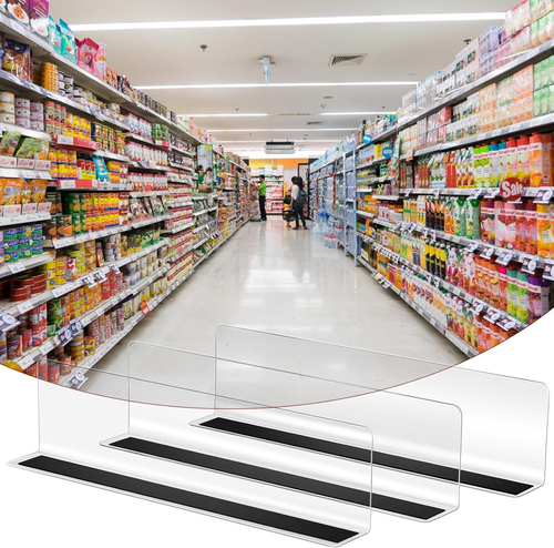 6Pcs Plastic Shelf Dividers Magnetic Closet Shelf Organizer Divider Separator Cl - Picture 5 of 12
