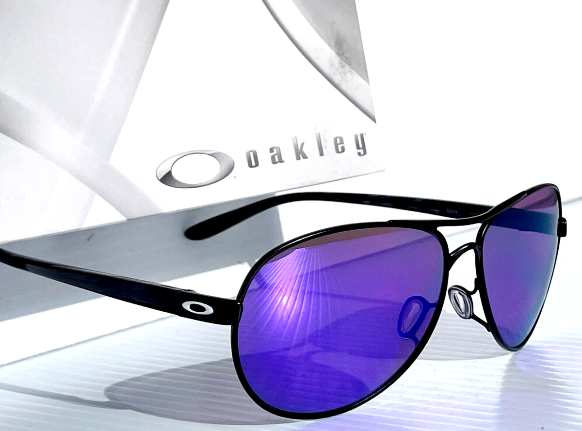 NEW Oakley FEEDBACK Satin Black 59mm POLARIZED Galaxy Violet NEW Oakley FEEDBACK Satin Black 59mm POLARIZED Galaxy Violet