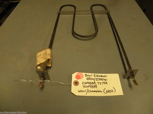 NOS Whirlpool Chromalox  STOVE CH4839 TS794 YCH4839 Broil Element 250v/2500w 