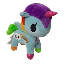 Aurora Tokidoki Pixie Rainbow Unicorno Blue Plush Winged Horse Unicorn