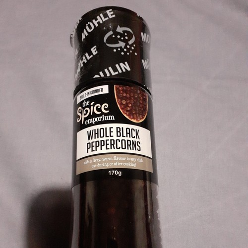 Coarse Sea Salt 380g and black Pepper 170g= 550g with Grinder Set. UK free P&P - Picture 3 of 3