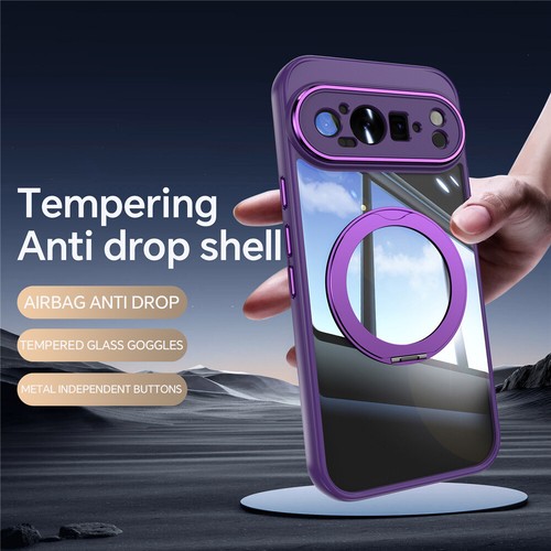 For Google Pixel 9 Pro XL 8A Shockproof Magsafe Rotating Ring Stand Case Cover - Picture 37 of 73