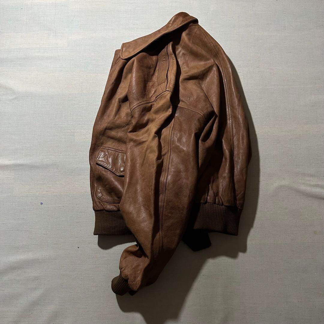 90s Polo Ralph Lauren A2 Leather Flight Jacket Leather L 90s Polo Ralph Lauren A2 Leather Flight Jacket Leather L