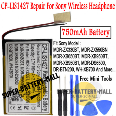 650mAh 3.7V Battery MDR CWXY For Sony Headphones - Works With MDR