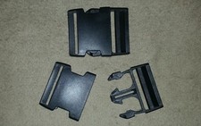 BLACK PLASTIC BELT BUCKLE 50mm - NEW MADE - GREAT FOR BELTS  CAMPING MILITARY