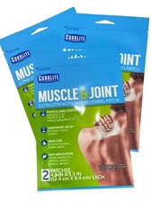 lot of 3 Coralite Muscle Joint Pain Relief Patch Extra Strength