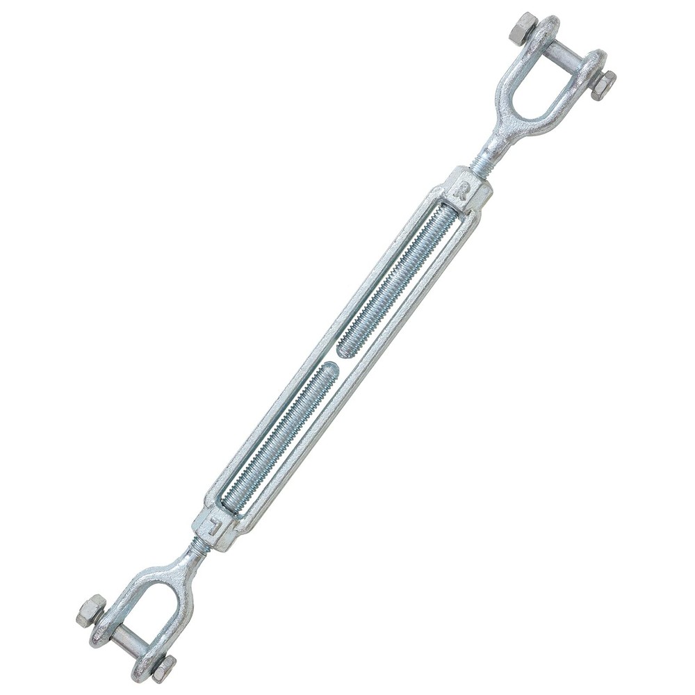 3/8" Jaw Jaw Turnbuckle Galvanized Jaw and Jaw Turnbuckle, Jaw Jaw Closed Bod...