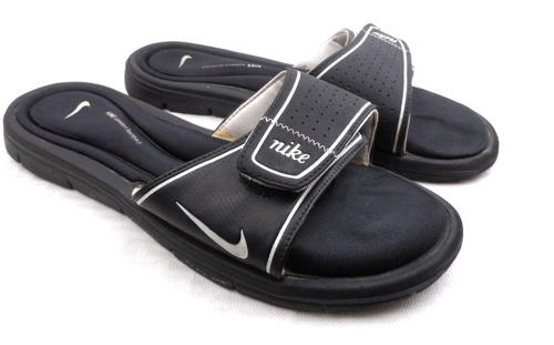 Nike Damen-Sandalen schwarz weiß Komfort Memory Foam sportlich Strand Größe 10