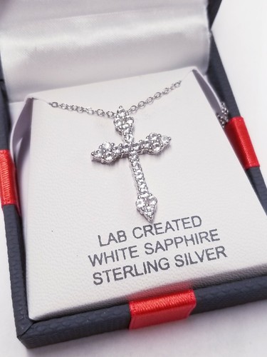 Lab Created White Sapphire Sterling 