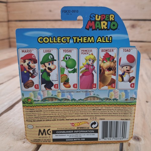 Hot Wheels Super Mario Character Car Collection Set Completo NUEVO (Set de 6) 2016 - Imagen 17 de 23