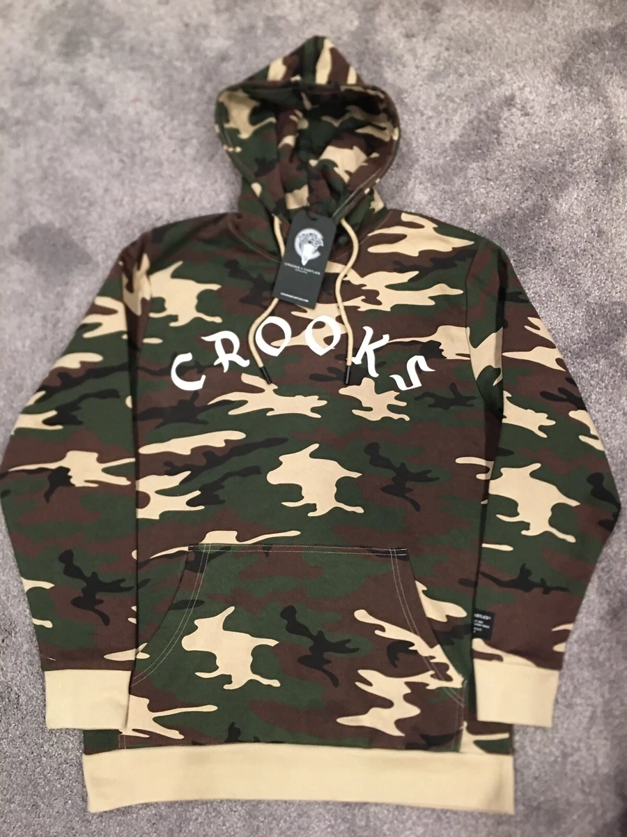 Sweat Onitsuka Tiger Homme - Vert Camouflage - Taille M - Coupe Slim - Polyester - Occasion