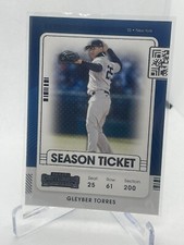 2021 Contenders Gleyber Torres Season Ticket Yankees Baseball Card