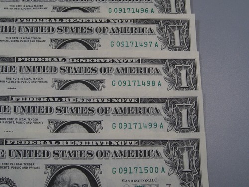 11 CU Consecutive Serial Number 1974 FRN Notes # G 09171490-500 A. #21 - Picture 3 of 7