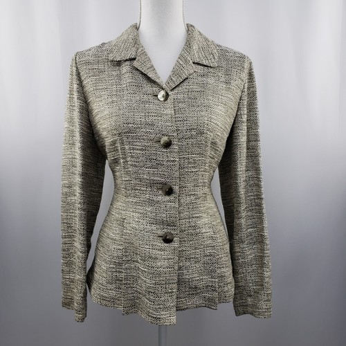 J Jill Tweed Blazer Jacket Lined 