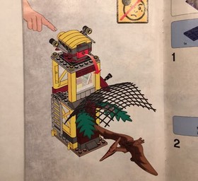 LEGO Dino Tower Takedown 5883 Complete W Manual, Pteranodon, No Box, Retired