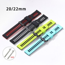 New 20mm 22mm Silicone Watch Strap for Smart Watch Band Quick Release Bracelet