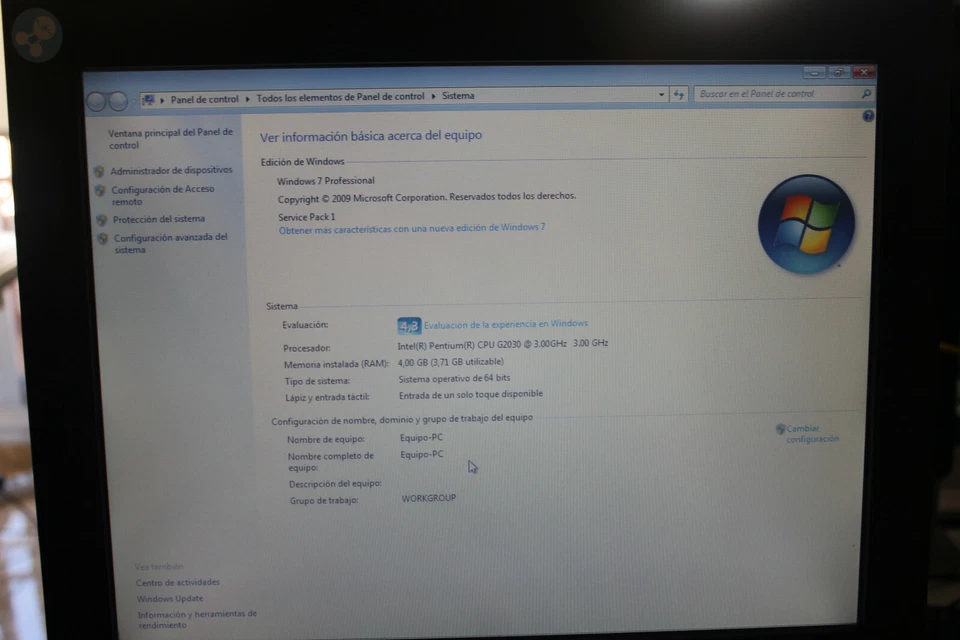 Ordenador Pantalla Tactil Sinocan Hiditec G2070 4Gb SSD 240Gb Windows 7 PRO - Imagen 2 de 4