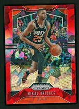 Mikal Bridges 2019-20 Panini Prizm Red Cracked Ice 2nd Year Card # 99 Suns!!
