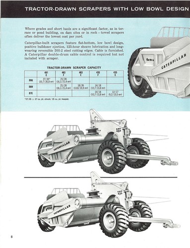 Caterpillar D7E D8H D9G Attachment Sales Brochure 1970s - Picture 4 of 4