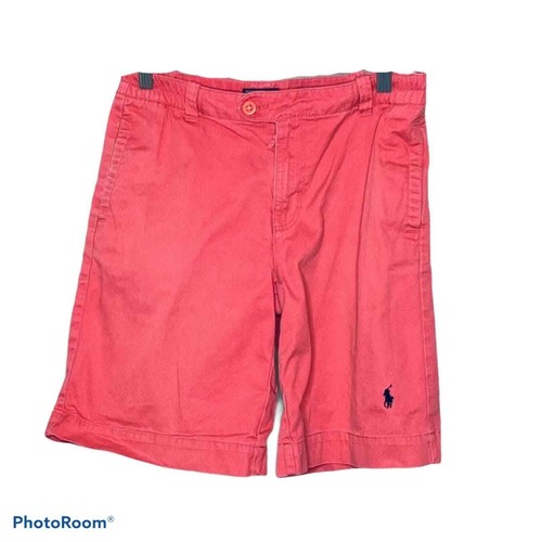 Pantalones Cortos Polo Ralph Lauren Niños 16 Preppy Rosa Salmón Algodón Cintura Ajustable  - Imagen 1 de 5