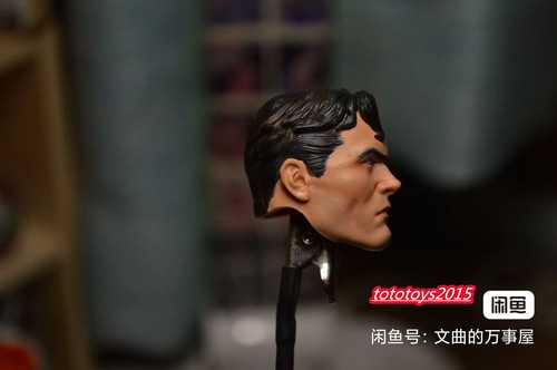 1:6 1:12 1:18 Cabeza de niño Superman negra esculpida para figura de acción masculina juguetes corporales - Imagen 6 de 9