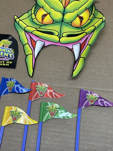KNEX Screamin Serpent Roller Coaster K'NEX Original Replacement Flags Snake Sign - Picture 3 of 5