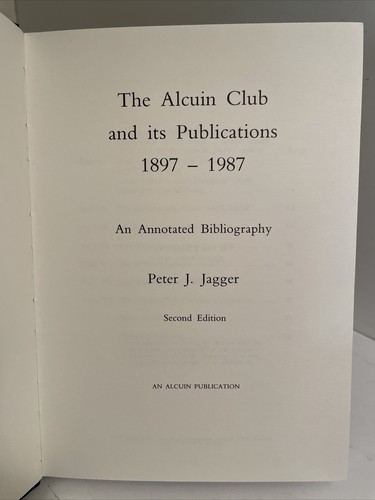 The Alcuin Club and its Publications 1897-1987: An Annotated Bibliography (1986) - Imagen 5 de 14