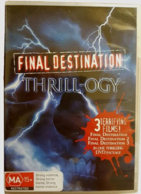 FINAL DESTINATION THRILLOGY DVD, REG4, 3 FILMS, FREE POST, HORROR THRILLER t253