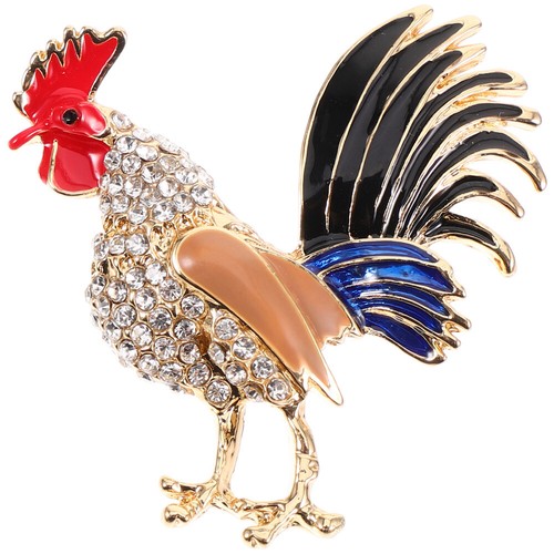 Broche coq en alliage magasin de Zinc pour vêtements, broche pour femmes, ornement pour
