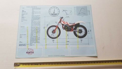 Fantic Motor Trial 201 Progress 2 1986 depliant originale moto ENGLISH - Picture 2 of 3