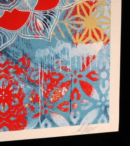 SHEPARD FAIREY Chaos Mandala 2025 Original Siebdruck SIGNIERT Obey - Bild 4 von 11