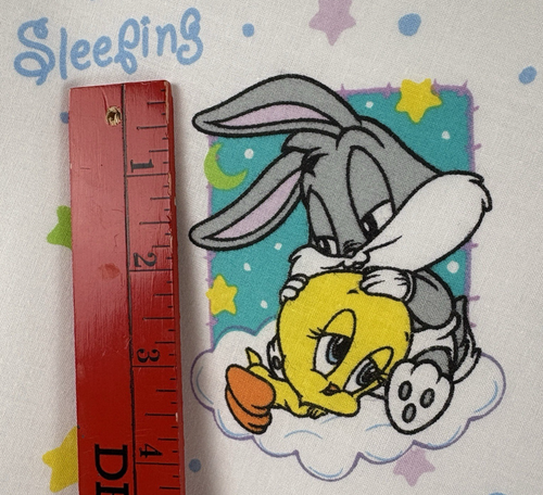 De colección Años 90 Warner Bros Baby Looney Tunes Bichos y Piolín Tela de Algodón Guardería 3/4 Yardas - Imagen 9 de 13
