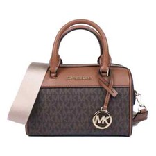 MICHAEL KORS TRAVEL XS MINI BORSONE TRACOLLA BORSA A MANO BORSA MARRONE 