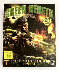 Green Berets + Myth II: Soulblighter (2) VTG BIG BOX PC Games Tactical Combat