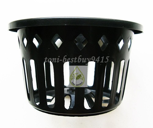 3 Round Vanda Orchid Mesh Net Pot Basket Cup 6" Hanging Phalaenopsis Paphiopedil - Picture 4 of 7